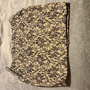 Black and nude skirt